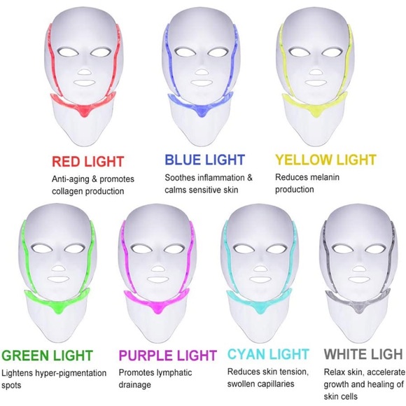 Red Light Therapy LED face mask - Picture 5 of 8